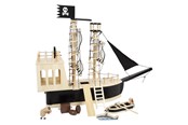 Doen-alsof spelen - Small Foot - Wooden Dollhouse Pirate Boat - 12411