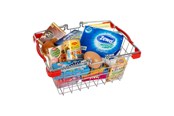 Doen-alsof spelen - Small Foot - Play Food in Metal Shopping Basket 2 - 9559