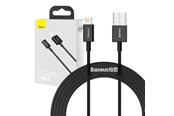 USB-kabel - Baseus Superior Series Cable USB to iP 2.4A 2m (black) - BSU2659BLK