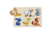 Puzzels - Goki Background puzzle mother and baby Hout - 57929