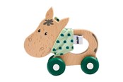 Speelgoed voor baby's - Eichhorn Baby HIPP Wooden Push Figure Donkey - 100005867