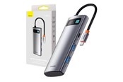 USB hub - Baseus Hub-adapter 7-i-1 USB-C til 2x USB 3.0 + HDMI + USB-C PD USB hub - 7 - USB 3.0 - Grijs - WKWG020113