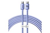 USB-kabel - Baseus Crystal Shine cable USB-C to USB-C 100W 2m (purple) - CAJY000705