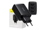 Voedingskabel (intern) - Baseus Compact Quick Charger 3x USB 17W (Black) - CCXJ020101