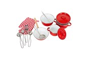Doen-alsof spelen - Small Foot - Pans and Cookware Set Red 11dlg. - 8964