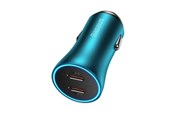 Mobiel - Adapters & Opladers - Baseus Golden Contactor Pro car charger 2x USB-C 40W (blue) - CGJP000003