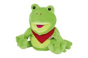 Pop, teddybeer en materiaal - Goki Hand Puppet Frog - 51785