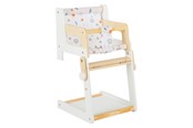 Pop, teddybeer en materiaal - Small Foot - Wooden Combi Doll Chair Little Button - 11814