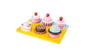 Doen-alsof spelen - Small Foot - Wooden Play Food Cupcakes and Cake Set 13dlg. - 10149