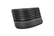 Toetsenbord - Logitech Wave Keys - Graphite - ND - Ergonomisch toetsenbord - Noords - Zwart - 920-012298