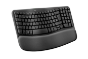 Toetsenbord - Logitech Wave Keys for Business - Graphite - ND - Ergonomisch toetsenbord - Noords - Zwart - 920-012332