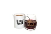 Keuken accessoires - Thumbs Up! Before Work After Work Mug & Wine Mug & Glass Set - BWAWMUGL