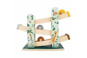 Speelgoed voor baby's - Small Foot - Wooden Ball Track Safari 4 pcs. - 11707