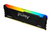 RAM - Kingston FURY Beast RGB DDR4-3600 - 32GB - CL18 - Single Channel (1 pcs) - Intel XMP - Zwart met RGB - KF436C18BB2A/32
