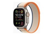 Smartwatch, Sporthorloge en Activity Tracker - Apple Watch Ultra 2 GPS + Cellular 49mm - Titanium Case with Orange/Beige Trail Loop - M/L - MRF23DH/A