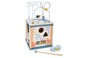 Speelgoed voor baby's - Small Foot - Wooden Activity Cube and Motor Spiral - 11910