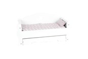 Pop, teddybeer en materiaal - Small Foot - Wooden Doll Bed with Drawer and Bedding 4dlg. - 12024