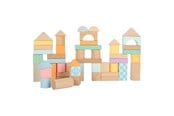 Speelgoed voor baby's - Small Foot - Wooden Building Blocks Pastel 50dlg. - 11722