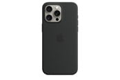 Mobiel - Covers & Cases - Apple iPhone 15 Pro Max Silicone Case with MagSafe - Black - MT1M3ZM/A