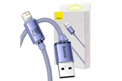 USB-kabel - Baseus Crystal Shine cable USB to Lightning 2.4A 1.2m (purple) - CAJY000005