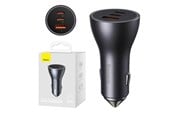 Mobiel - Adapters & Opladers - Baseus Car charger  Golden Contactor Pro 2x USB-C 1x USB 65W (grey) - CGJP010013
