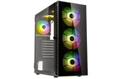 Case - Kolink Observatory HF Glass ARGB Midi Tower Case - black - Case - Desktop - Zwart - PGW-CH-KOL-109