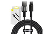 USB-kabel - Baseus Tungsten Gold Cable USB to USB-C 100W 2m (black) - CAWJ000101