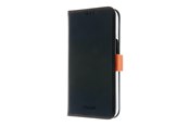 Mobiel - Covers & Cases - Insmat FLIPCASE IPHONE 15 PRO BLACK/ORANGE - 650-3194