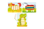 Puzzels - Goki Wooden Weaving Puzzles 3pcs. Hout - 58679