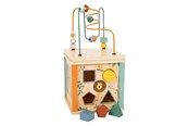 Speelgoed voor baby's - Small Foot - Wooden Activity Cube and Motor Skills Spiral Safari - 11960