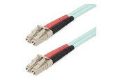 Netwerk - kabel - StarTech.com 25m (82ft) LC/UPC to LC/UPC OM4 Multimode Fiber Optic Cable - patch cable - 25 m - aqua - Blauw - 25m - 450FBLCLC25