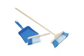 Doen-alsof spelen - Goki Plastic dustpan handbroom and broom - 15349