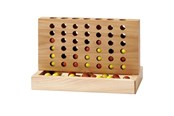 Bordspellen, Kaartspellen & Dobbelspellen - Goki Wooden Four in a Line - HS035