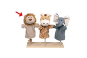 Pop, teddybeer en materiaal - Goki Hand Puppet - Assorted - 15354