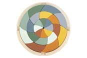 Speelgoed voor baby's - Small Foot - Wooden Shape Puzzle Safari Round 24pcs. - 12457