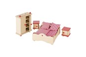 Dolls & Accessories - Goki Dollhouse Furniture Bedroom - 51954