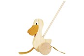 Speelgoed voor baby's - Goki Wooden Push Figure Pelican - WP006