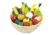 Doen-alsof spelen - Goki Fruit and Vegetables in a Basket 23dlg. - 51660