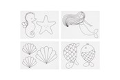 Creatief spelen - Creativ Company Sheets of Shrink Film with Mermaid Motifs 4 pcs. - 790712