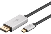 Beelscherm- en tv-kabel - Pro USB-C - DisplayPort - 2m - Grijs - DP-USB-C-S-2m