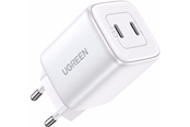 Mobiel - Adapters & Opladers - UGREEN Nexode GaN 45W Dual USB-C PD Charger - White - 15327