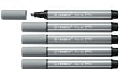 Schrijf- en tekengerei - STABILO Pen 68 MAX - Felt-tip pen with thick chisel tip - Medium Cold Gray - 768/95