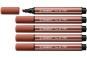 Schrijf- en tekengerei - STABILO Pen 68 MAX - Fibre-tip Pen with Thick Chisel Tip - Sienna - 768/75