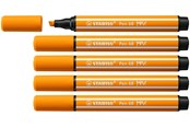 Schrijf- en tekengerei - STABILO Pen 68 MAX - Fibre-tip Pen with Thick Chisel Tip - Orange - 768/54
