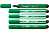 Schrijf- en tekengerei - STABILO Pen 68 MAX - Fibre-tip Pen with Thick Chisel Tip - Emerald Green - 768/36