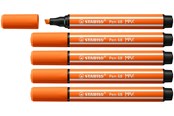 Schrijf- en tekengerei - STABILO Pen 68 MAX - Fibre-tip Pen with Thick Chisel Tip - Pale Vermilion - 768/30