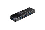 USB hub - j5create 4-Port USB3.0 Mini Hub USB hub - 4 - USB 3.0 - Zwart - JUH340-N