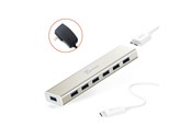 USB hub - j5create 7-Port USB3.0 Hub USB hub - 7 - USB 3.1 - Goud - JCH377-N