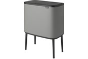 Reiniging - brabantia Bo Touch Bin Mineral Concrete Grey 3 x 11 L - 127229