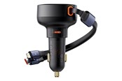 Voedingskabel (extern) - Baseus Car Charger Enjoyment USB-C with USB-C cable and Lightning 60W (black) - C00057802111-00